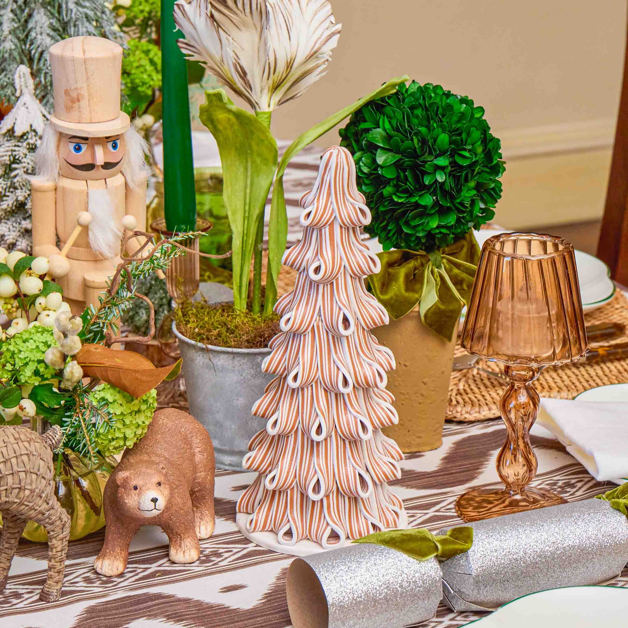 Gingerbread Candycane Christmas Trees (Pair)