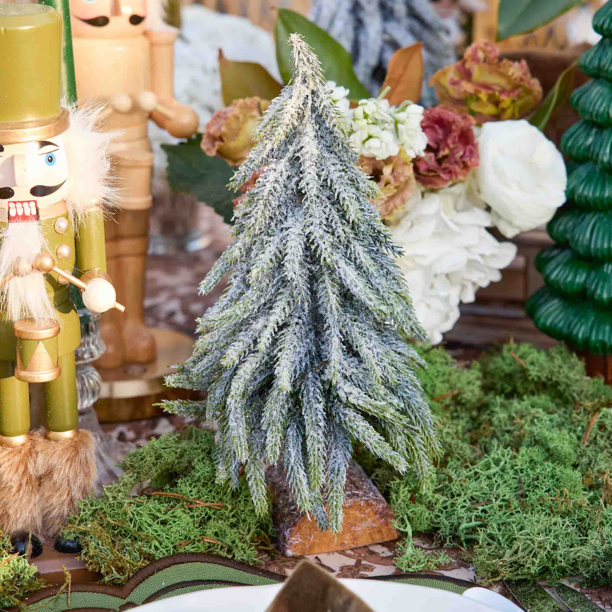 Frosted Fir Trees (Pair)