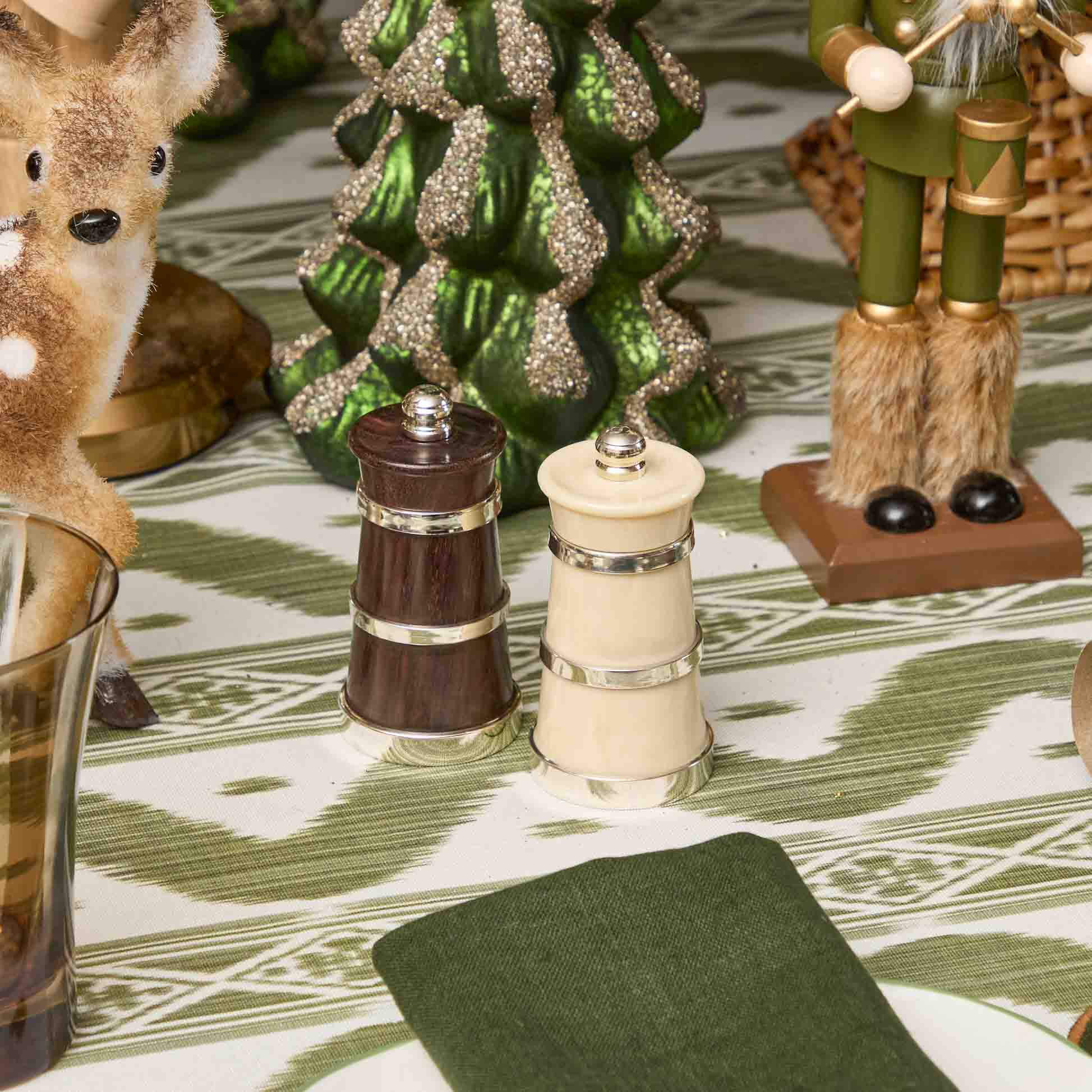 Ivorine & Rosewood Salt & Pepper Set