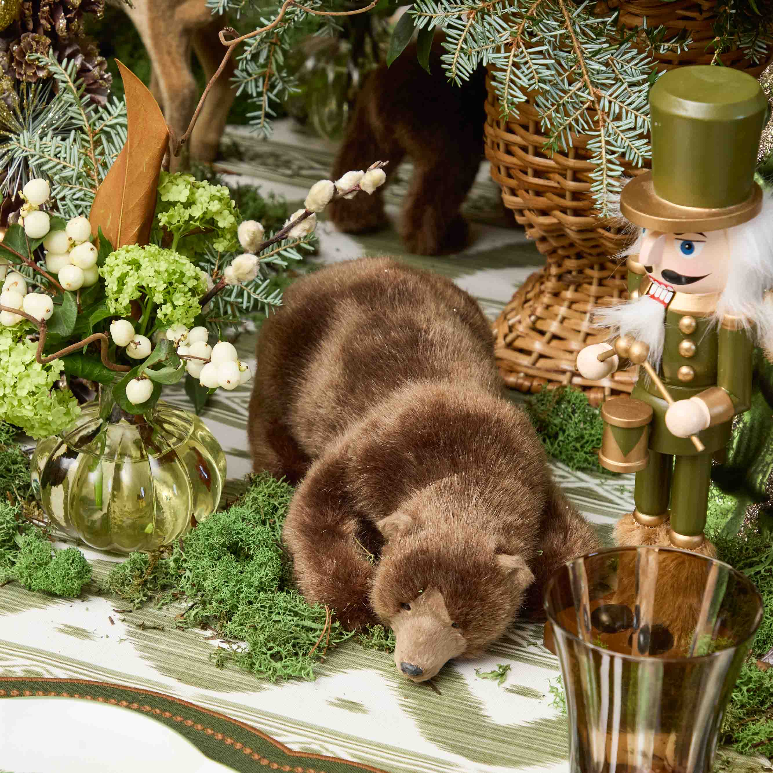 Large Alpine Brown Bears (Set of 3)