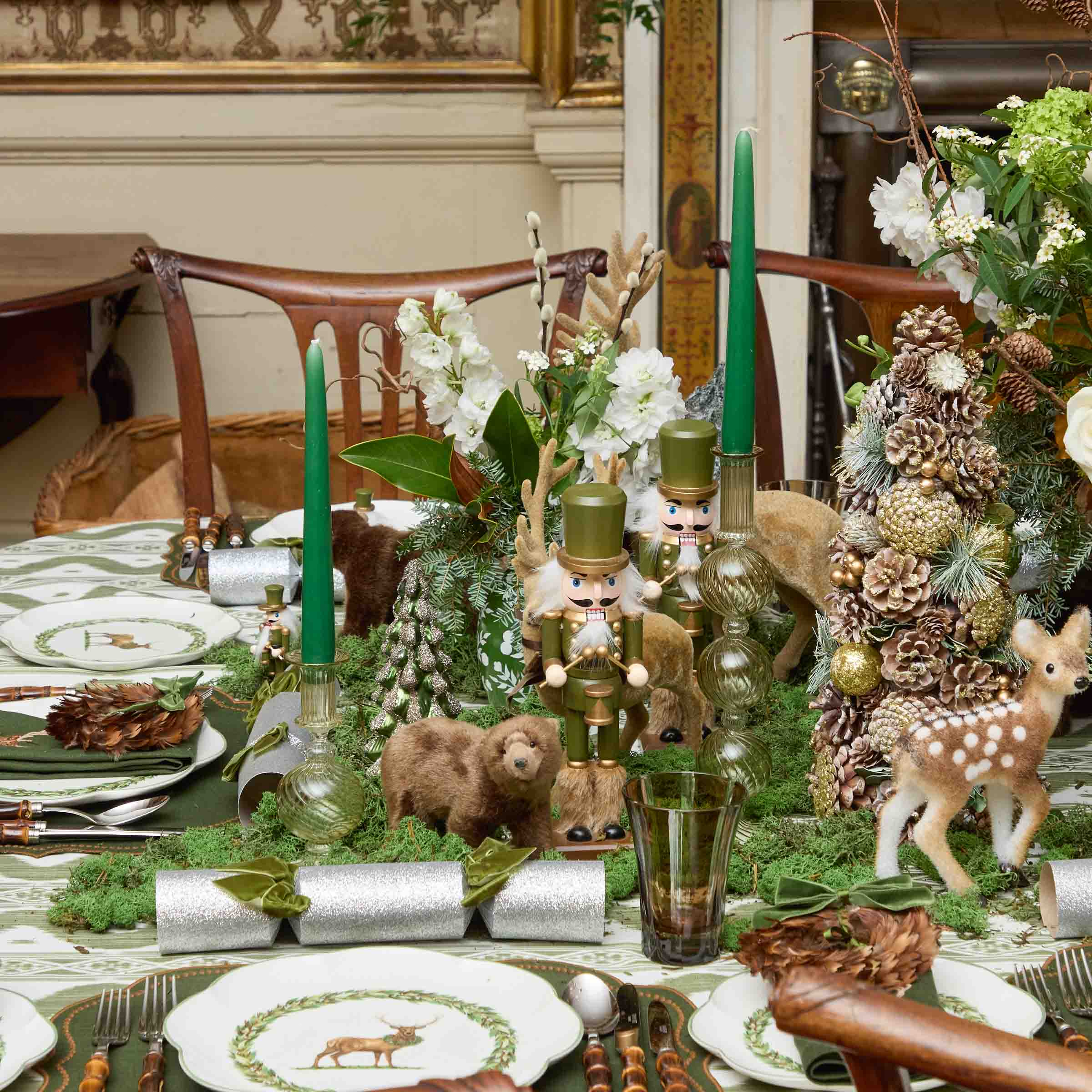 Camille Olive Candle Holder (Pair)