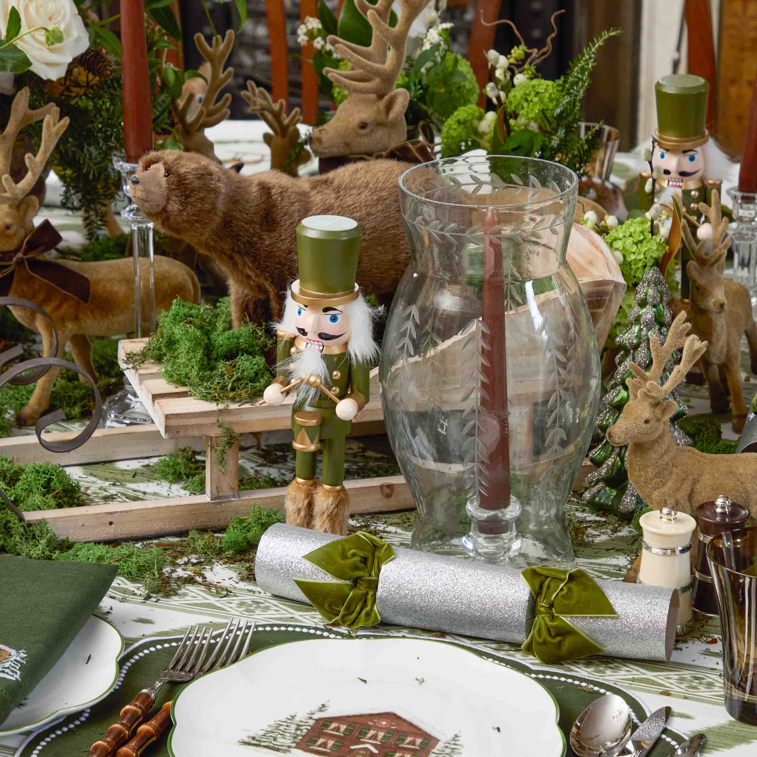 Engraved Glass Lantern