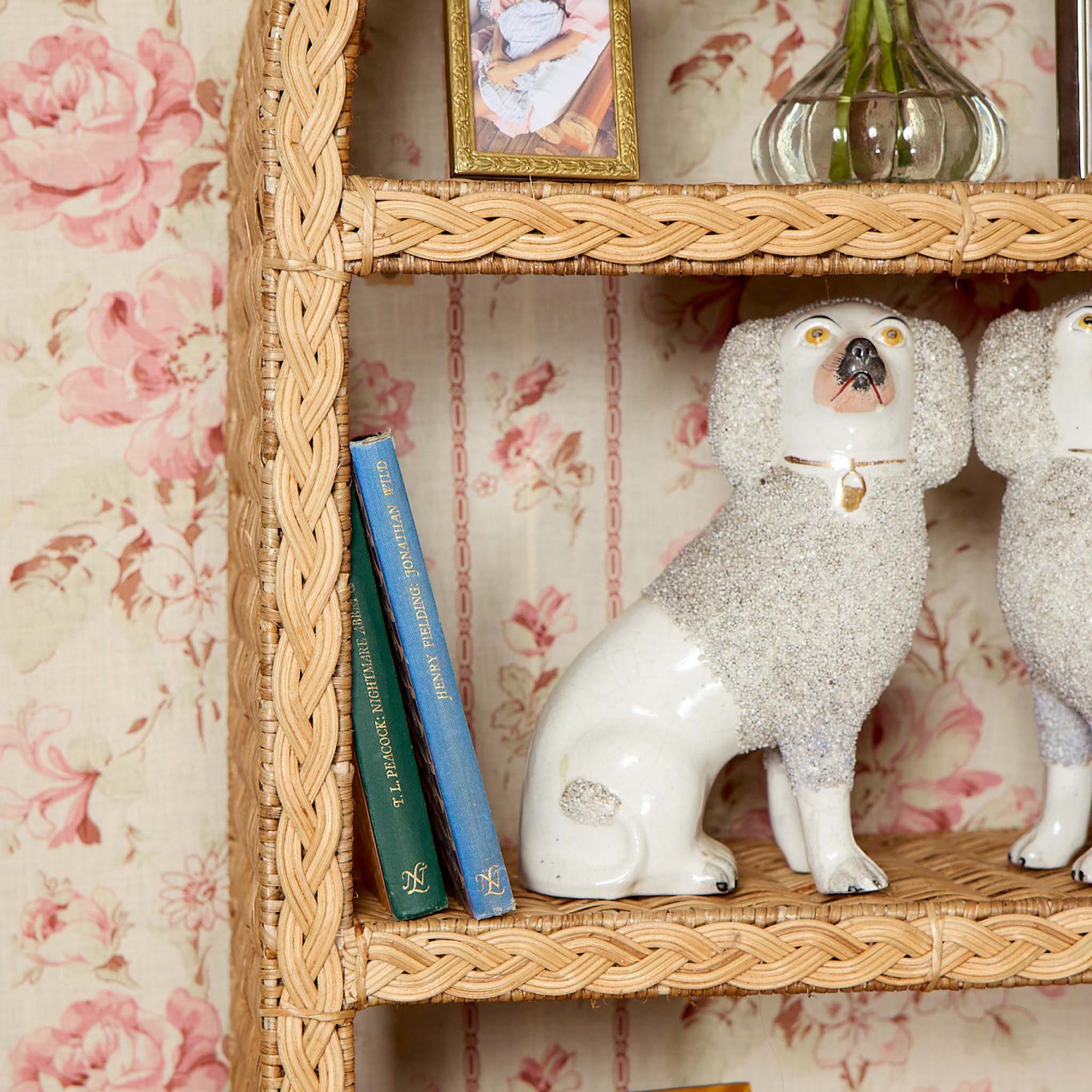 Rattan Bow Wall Mounted Shelf