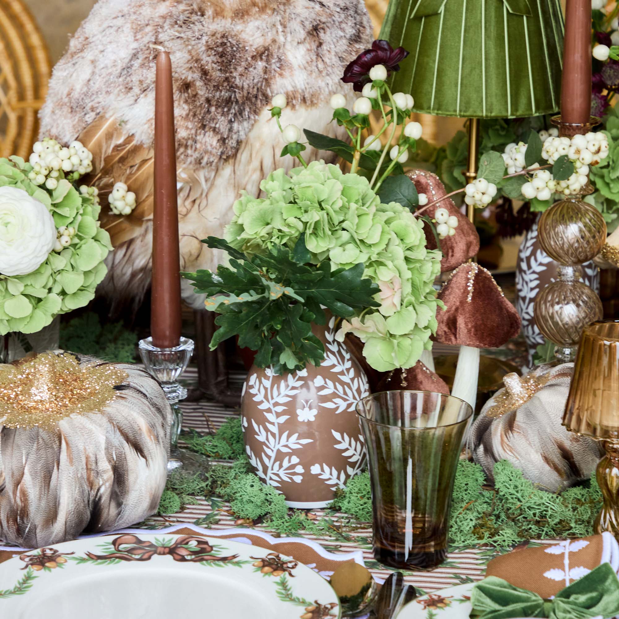 Glass Column Candle Holders (Pair)