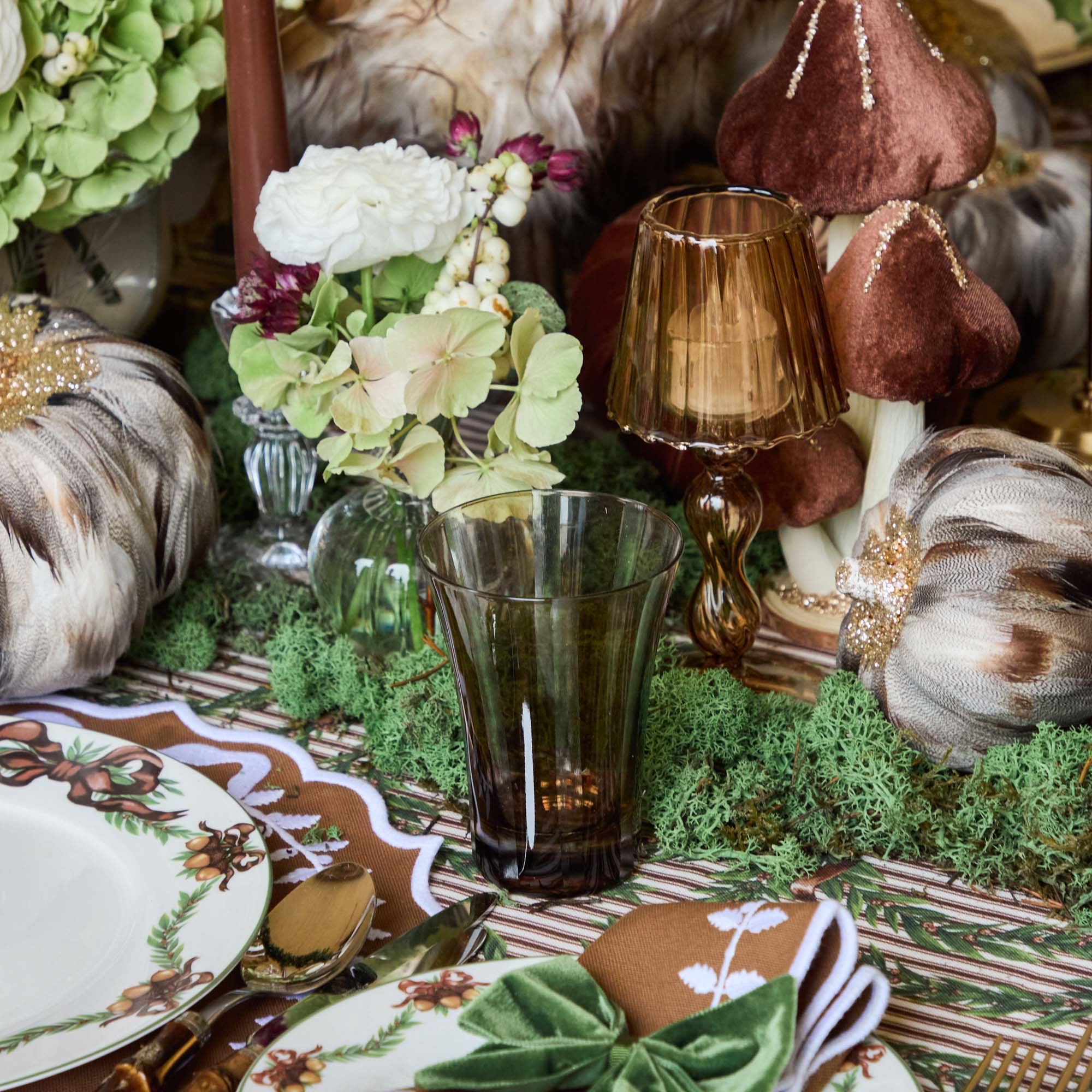 Chocolate Positano Glasses (Set of 4)