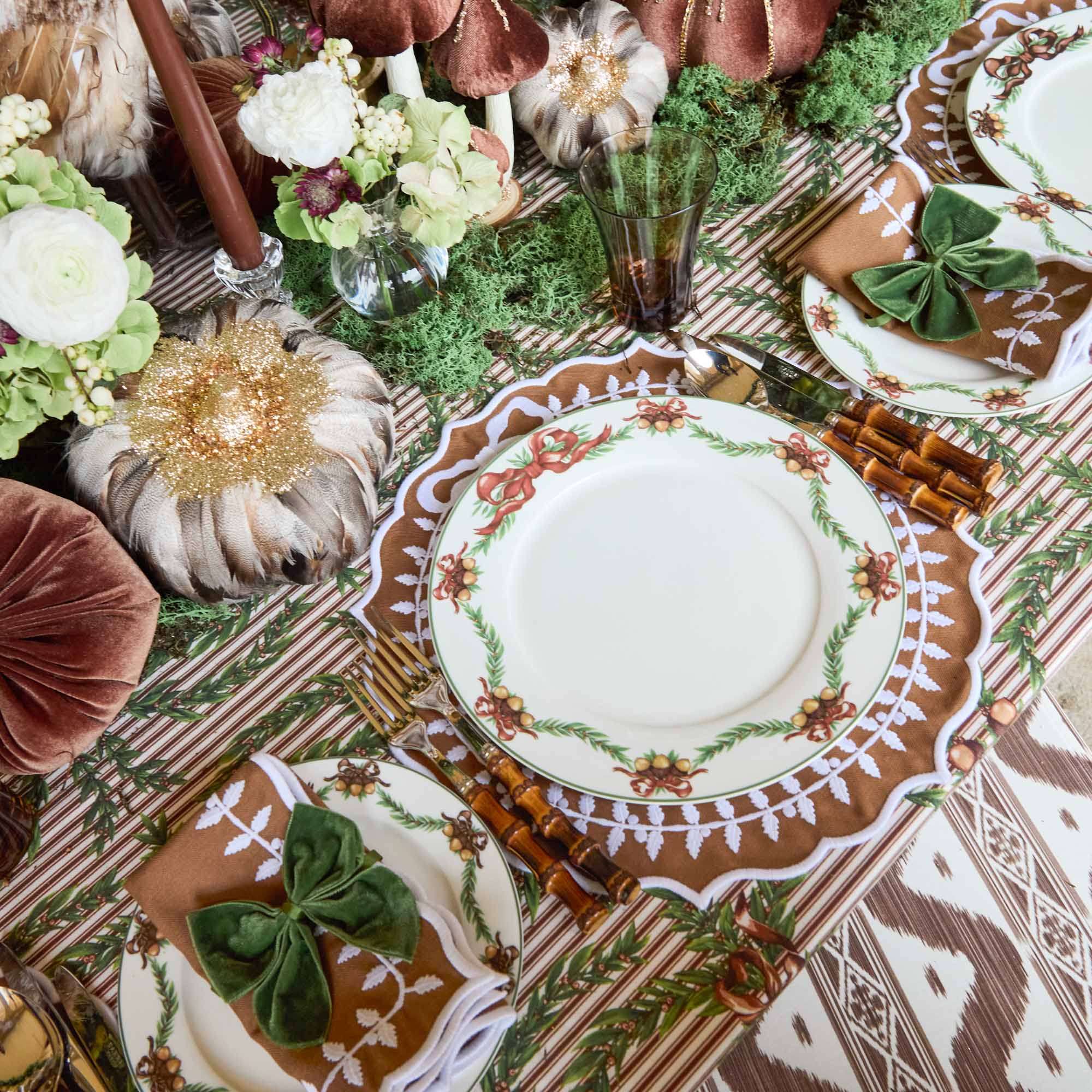 Chocolate Positano Glasses (Set of 4)