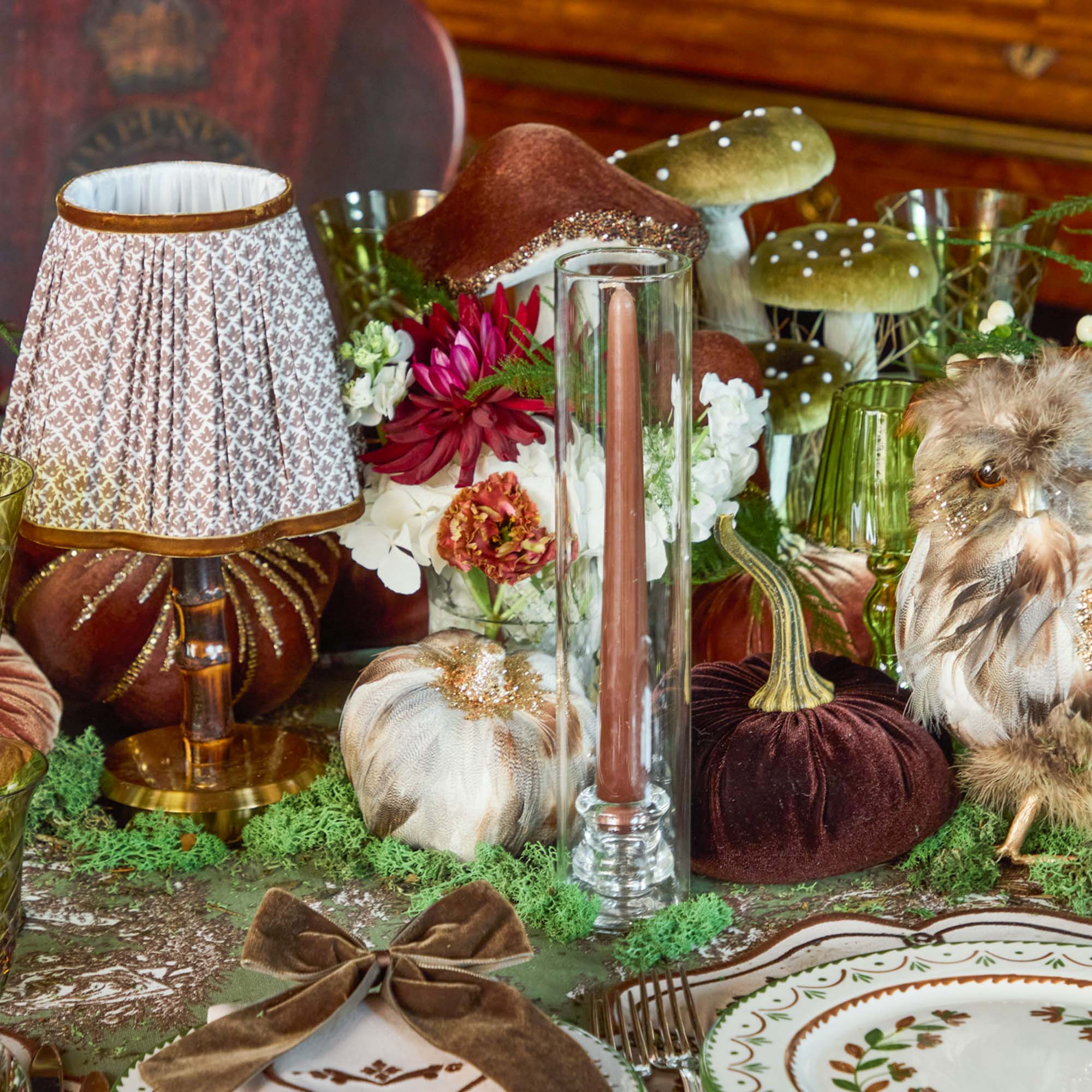 Claudia Glass Hurricane Candle Holder (Pair)