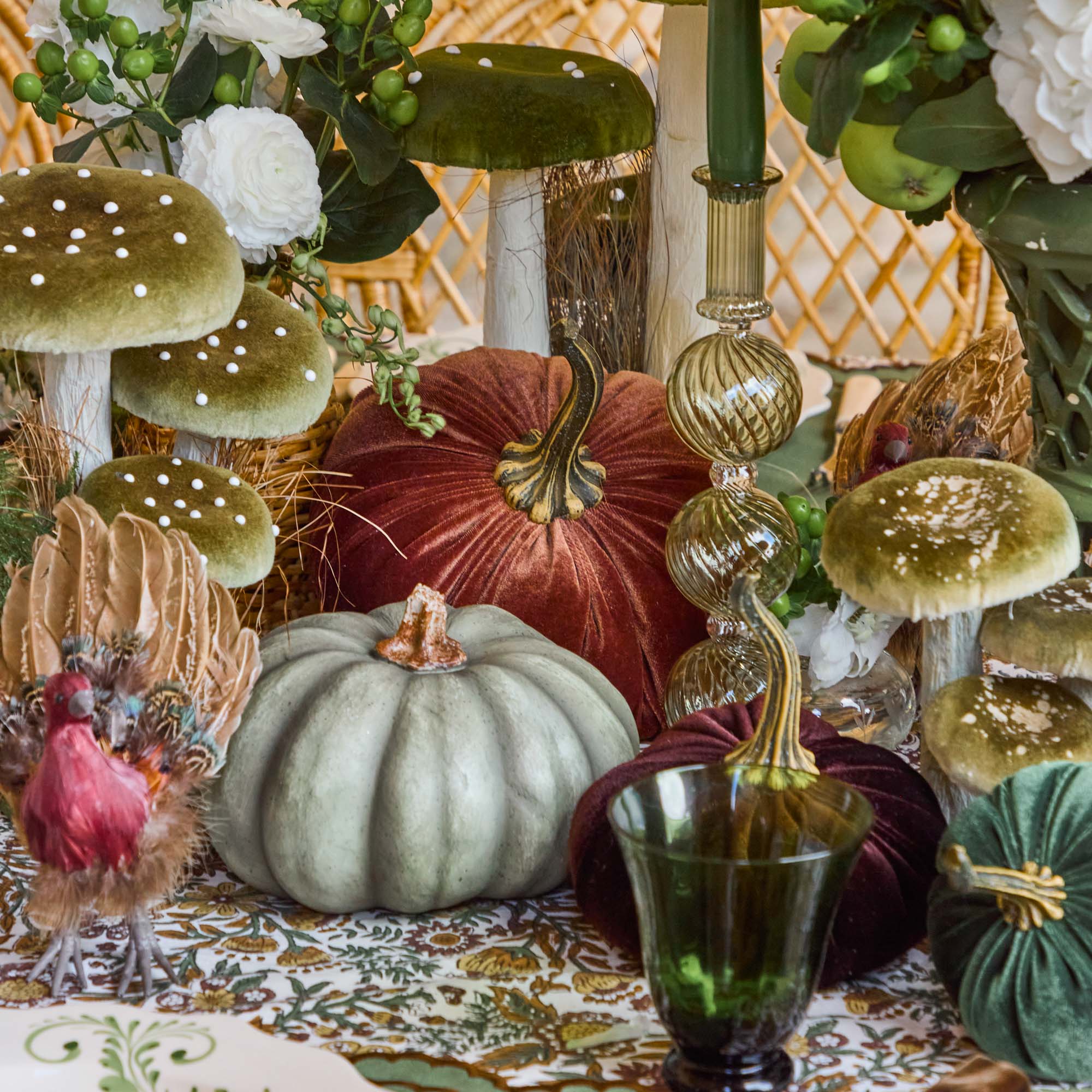 Small Camille Olive Candle Holder (Pair)