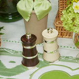 Celebrate the beauty of ivory and rosewood with our Salt & Pepper Set, a must-have for any elegant gathering.