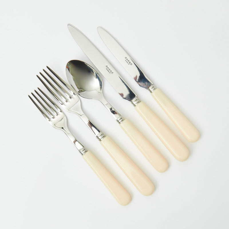 Make every dining occasion special with our 5-Piece Ivory Cutlery Set - a delightful addition to your table setting.