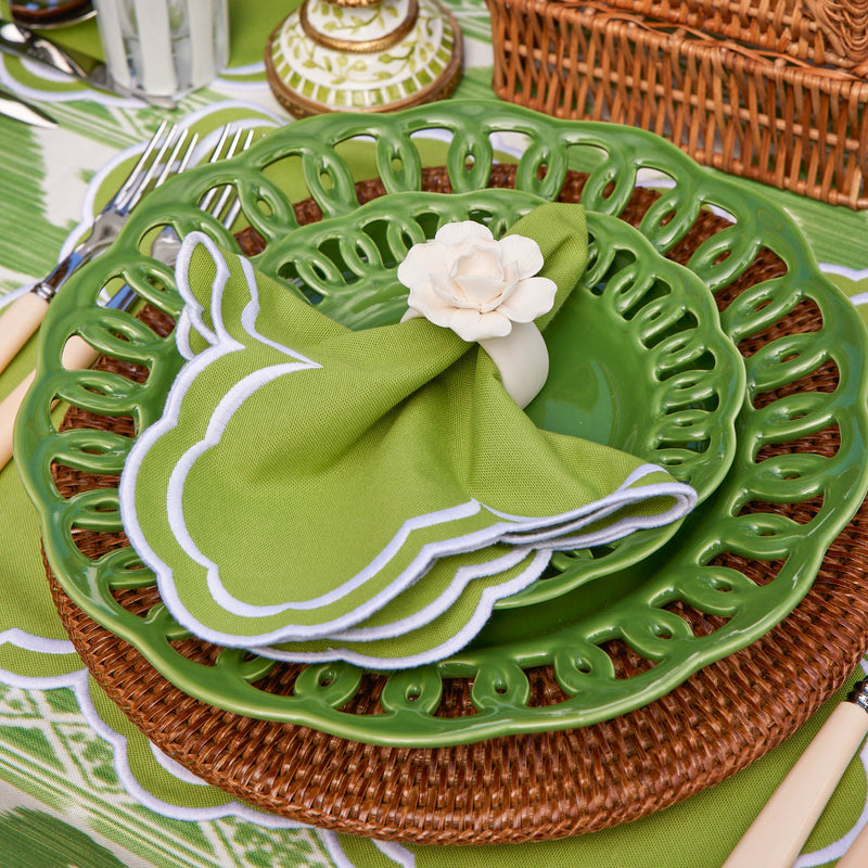 Green Lace Starter Plate