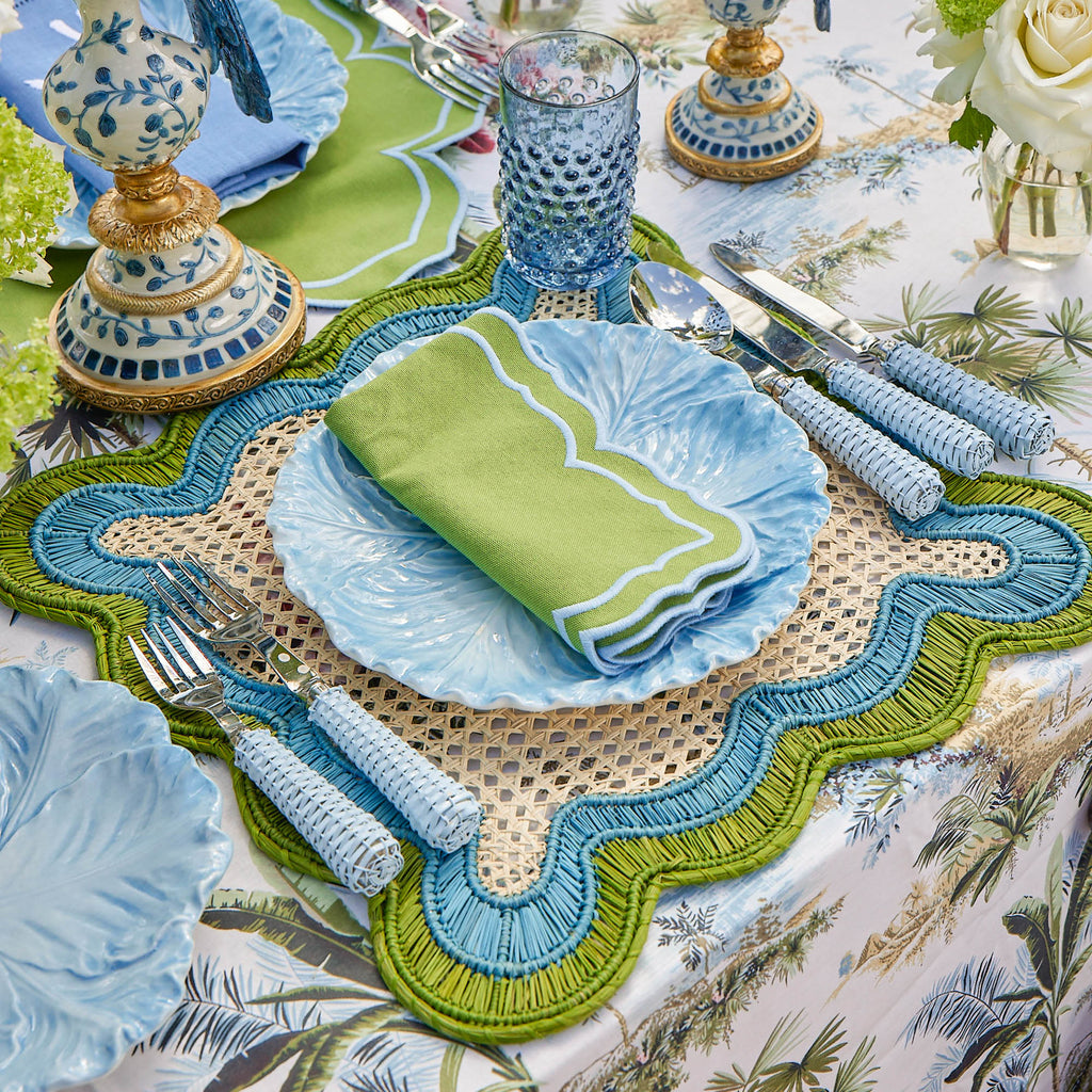 Green Floral Napkin Set main image 0