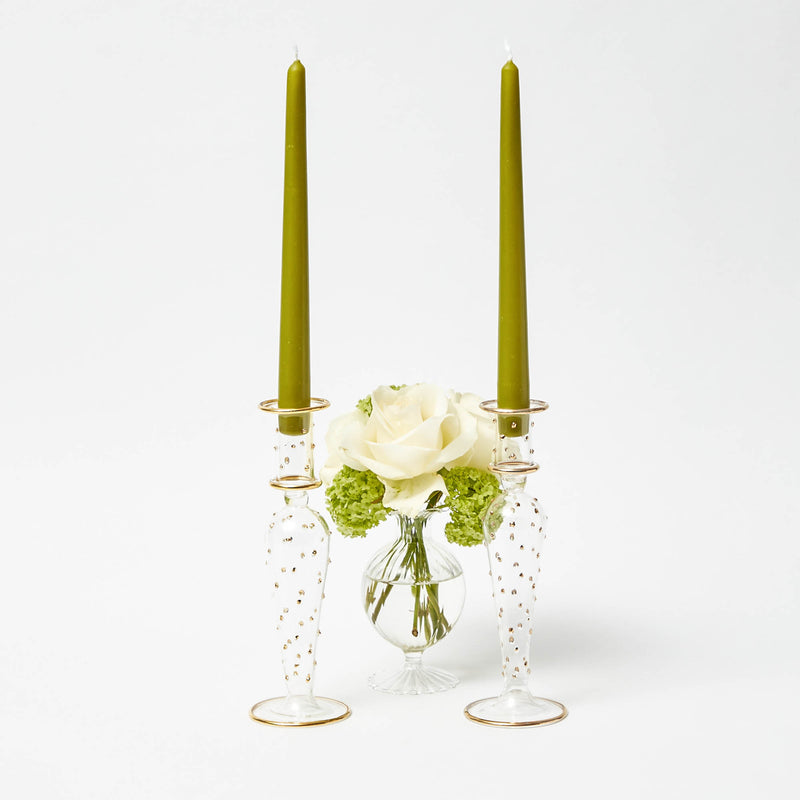 Dotty Gold Candle Holder (Pair)