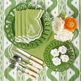 Green Ikat Tablecloth