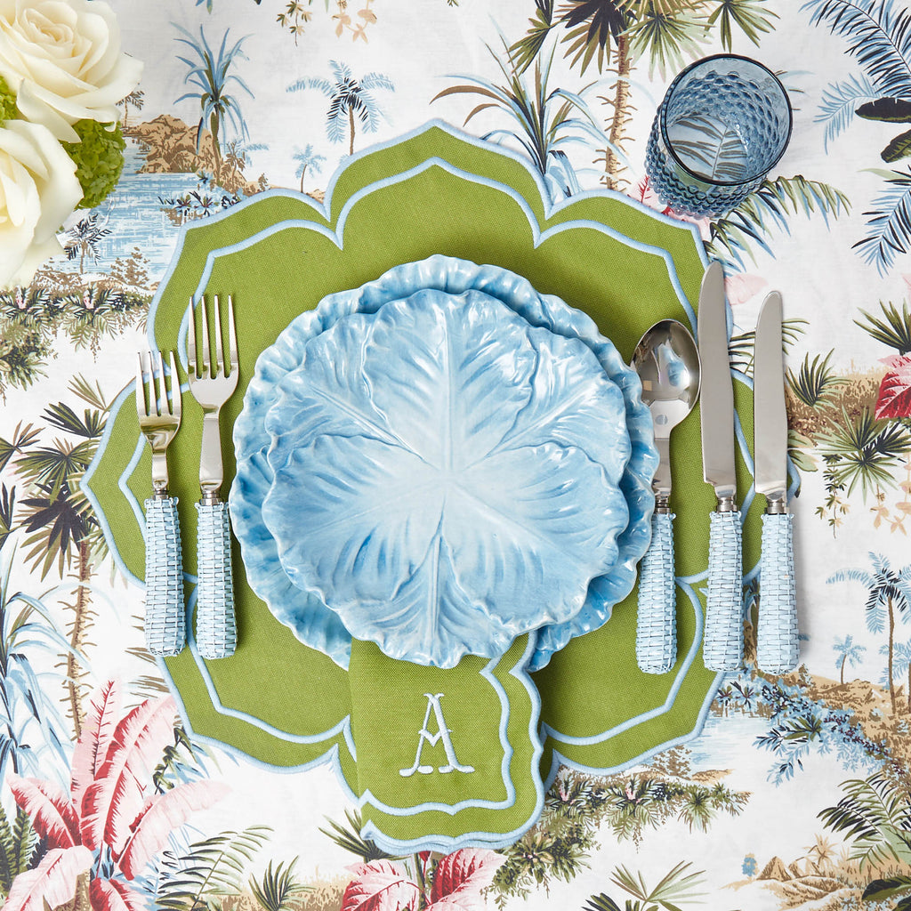 Green Floral Napkin Set main image 1