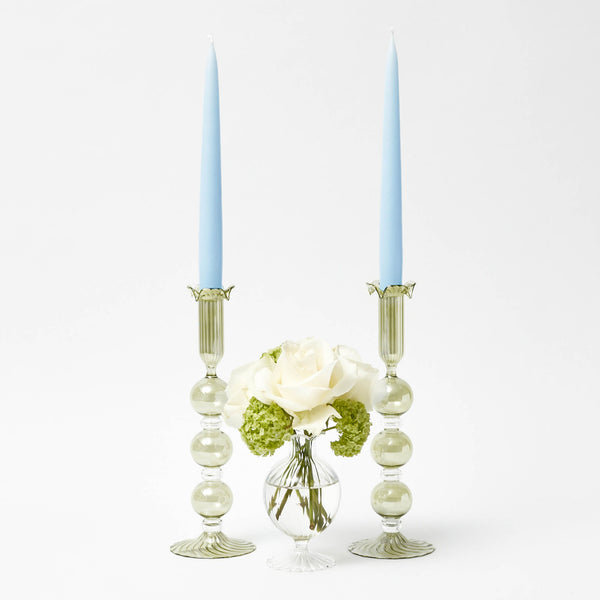 Eden Green Candle Holders (Pair)
