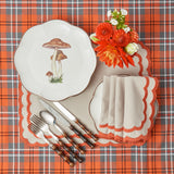 Introduce a sense of charm and sophistication to your meal presentation with the Scalloped Mushroom Dinner Plate set.