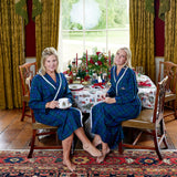 Stay Warm and Stylish with our Navy Tartan Dressing Gown