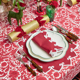 The Angelina Red Berry Placemats & Napkins (Set of 4) add a touch of elegance to your dining space.