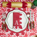 Elevate your holiday table with the Angelina Red Berry Placemats & Napkins (Set of 4).