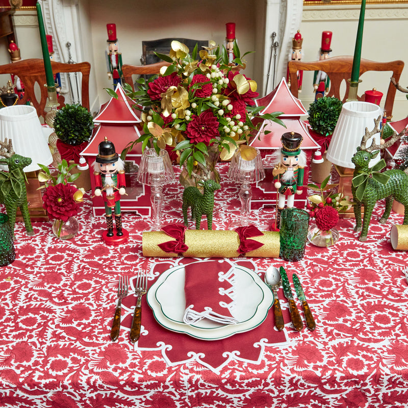 Enhance your holiday dining experience with Angelina Red Berry Napkins.
