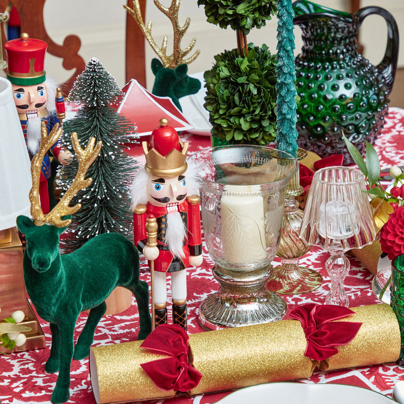Celebrate the beauty of the season with our Emerald Green Hobnail Jug, a must-have for adding a touch of Christmas magic to your celebrations, while serving your favorite holiday beverages in style.