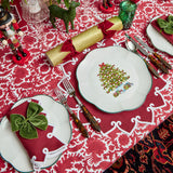 Add a touch of holiday elegance to your Christmas dinners with the Mrs. Alice Christmas Tree Dinner Plate Set, perfect for creating a coordinated and inviting atmosphere.