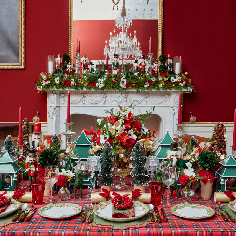 Delight in the captivating charm of the Red Berry Dinner Plate, a stunning and elegant plate that adds a touch of unique beauty to your holiday feasts, adorned with festive red berries.