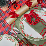 Make your holiday feasts extra special with Katherine Green & Red Placemats & Napkins Set, a perfect way to embrace the spirit of the season.