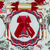 Dress up your dining table in festive style with these delightful tartan napkins.