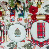 Infuse your home with the spirit of Christmas using these charming tartan napkins.