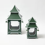 Elevate your ambiance with the classic beauty of our Forest Green Pagoda Lantern - a tribute to timeless elegance.