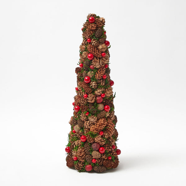 Bring the beauty of nature to your holiday decor with the Pinecone and Berry Tree, a charming and festive addition that captures the rustic elegance of the season.