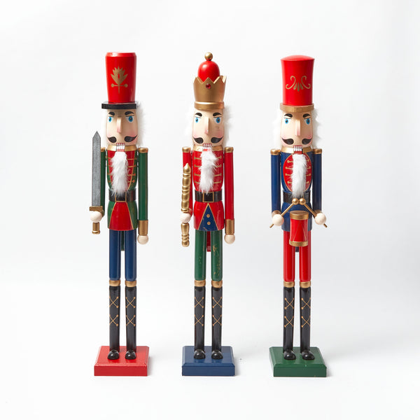Make a statement with this impressive Extra Large Nutcracker, a true holiday centerpiece.