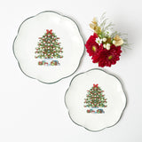 Enhance your Christmas dining with the playful charm of the Mrs. Alice Christmas Tree Starter Plate, designed to bring a touch of tradition and festivity to your holiday feasts.
