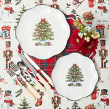Make your table come alive with classic holiday elegance using Katherine Tartan Placemats & Napkins.