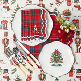 Elevate your festive feasts with the timeless charm of Katherine Tartan Napkins (Set of 4).