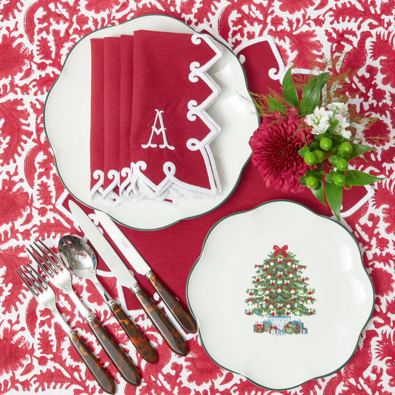 These red berry napkins add a festive touch to your dining decor.