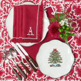 Celebrate the holidays in style with Mrs. Alice Christmas Tree Dinner & Starter Plates (Set of 8).