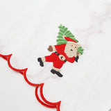 Add a touch of holiday charm to your Christmas celebrations with the Embroidered Father Christmas Linen Hand Towel, perfect for creating a festive and inviting atmosphere.