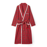 Wrap yourself in warmth and style with our Red Tartan Frilled Dressing Gown - the perfect choice for those cozy evenings by the fire.
