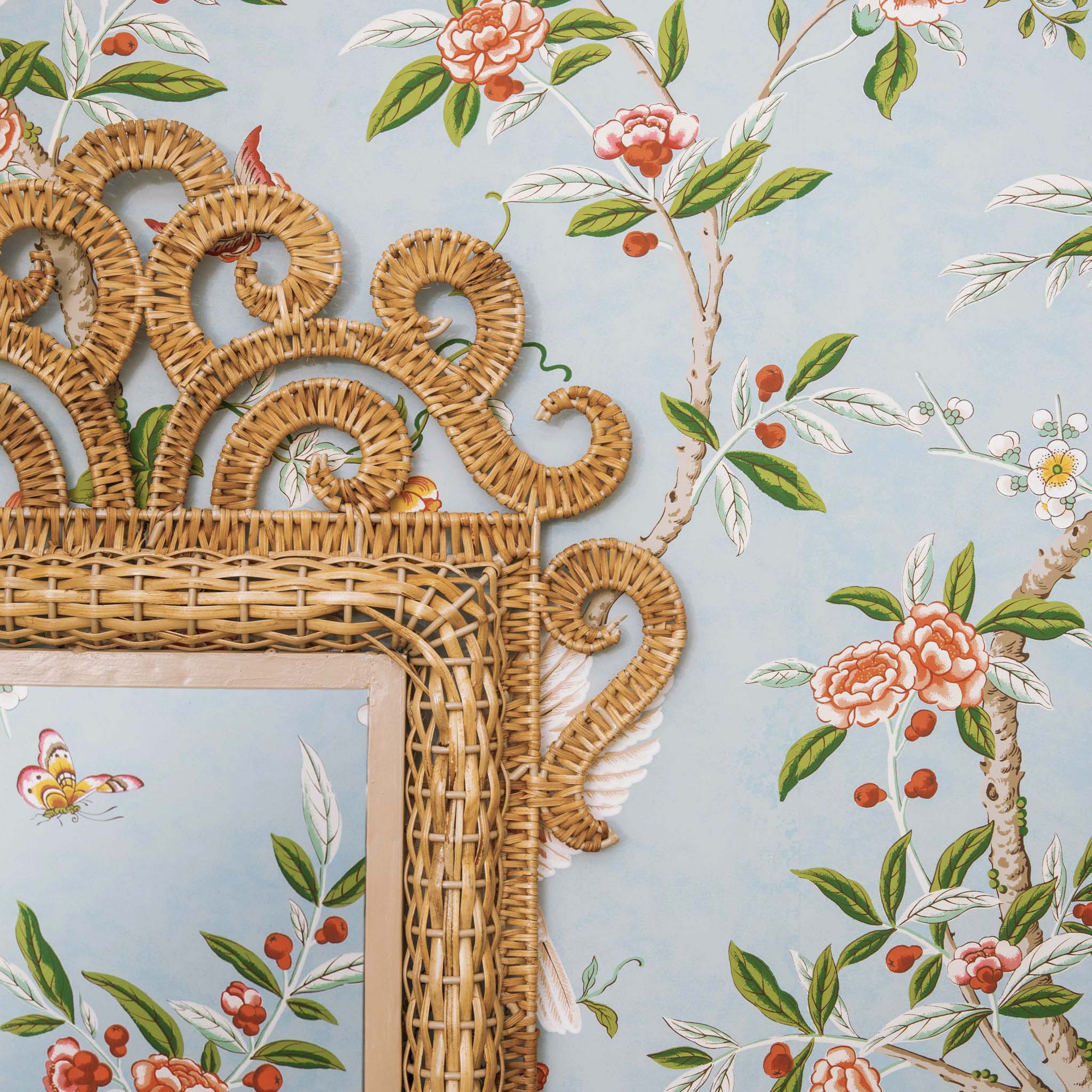 The Small Grand Rattan Mirror