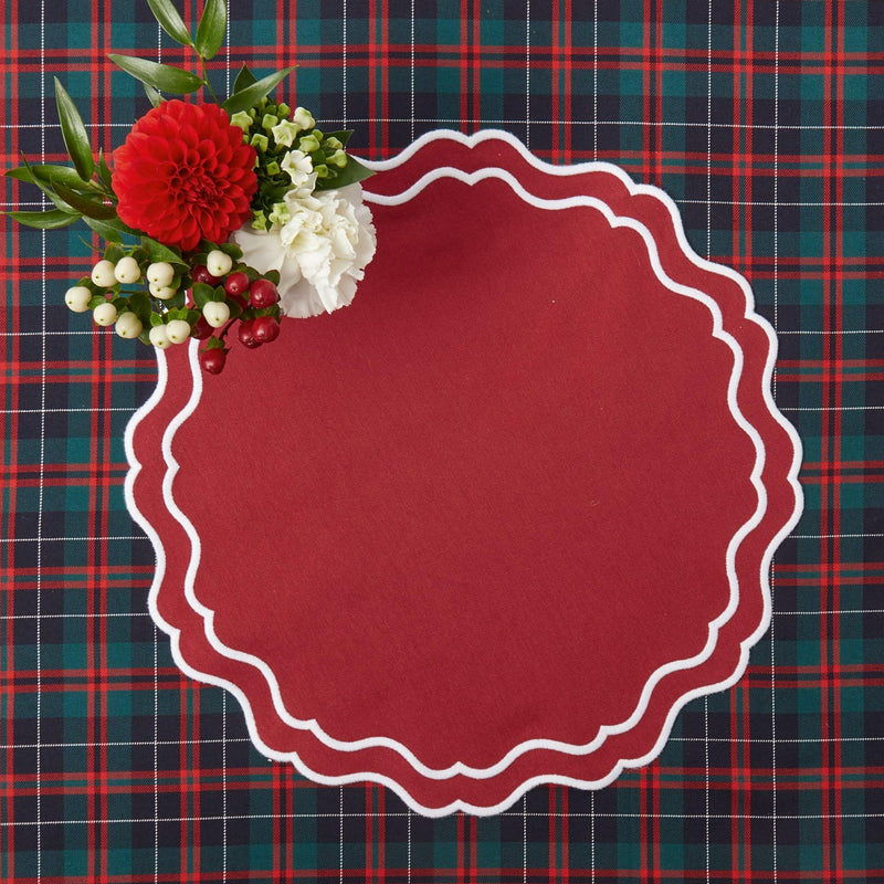 Katherine Berry Red Placemats (Set of 4) - Mrs. Alice