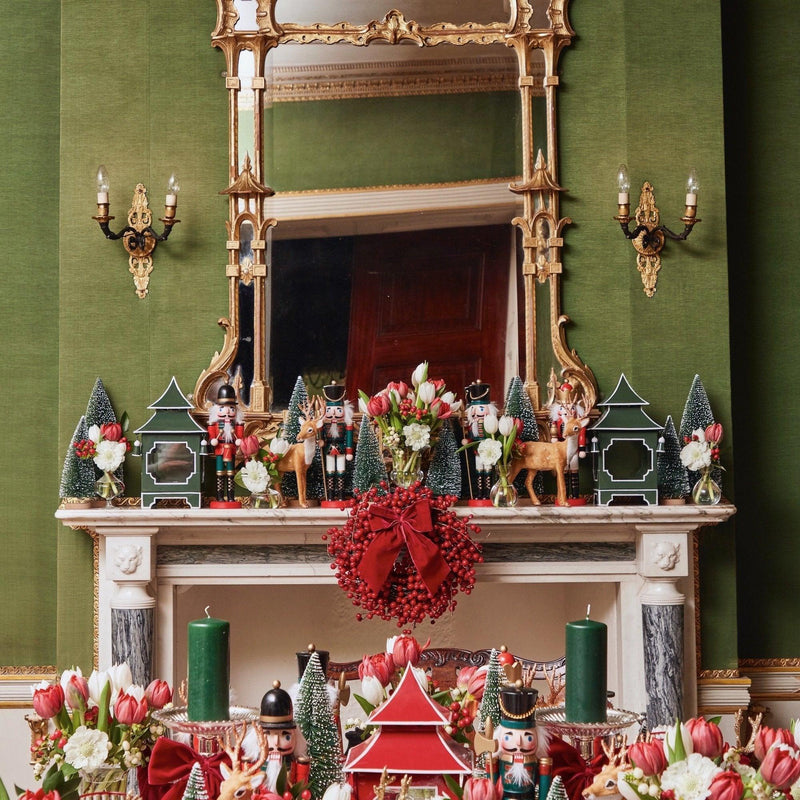 Large Ruby Red Velvet Bow - Mrs. Alice