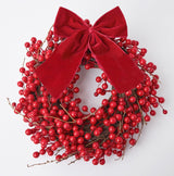 Large Ruby Red Velvet Bow - Mrs. Alice