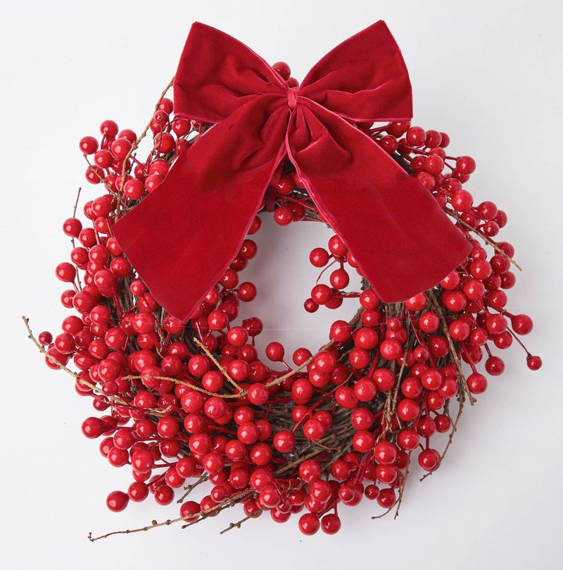 Large Ruby Red Velvet Bow - Mrs. Alice