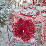 Large Ruby Red Velvet Bow - Mrs. Alice