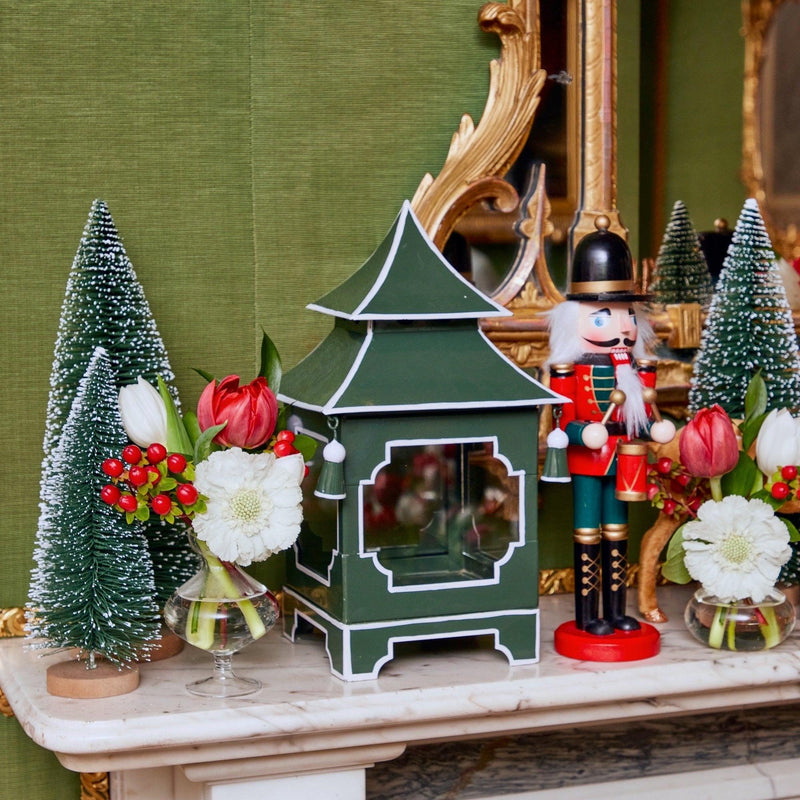 Large Snow Dusted Christmas Trees (Pair) - Mrs. Alice