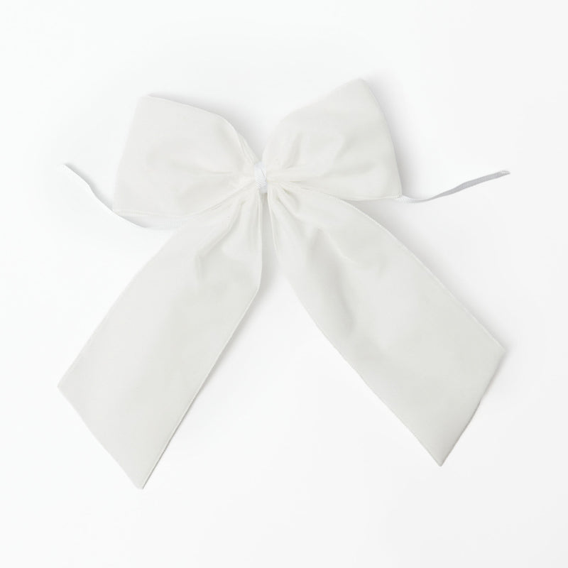 Large White Velvet Bow – Mrs. Alice
