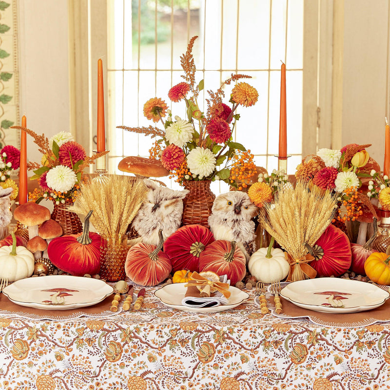 Embrace autumn hues with the Leaves of Autumn Tablecloth.